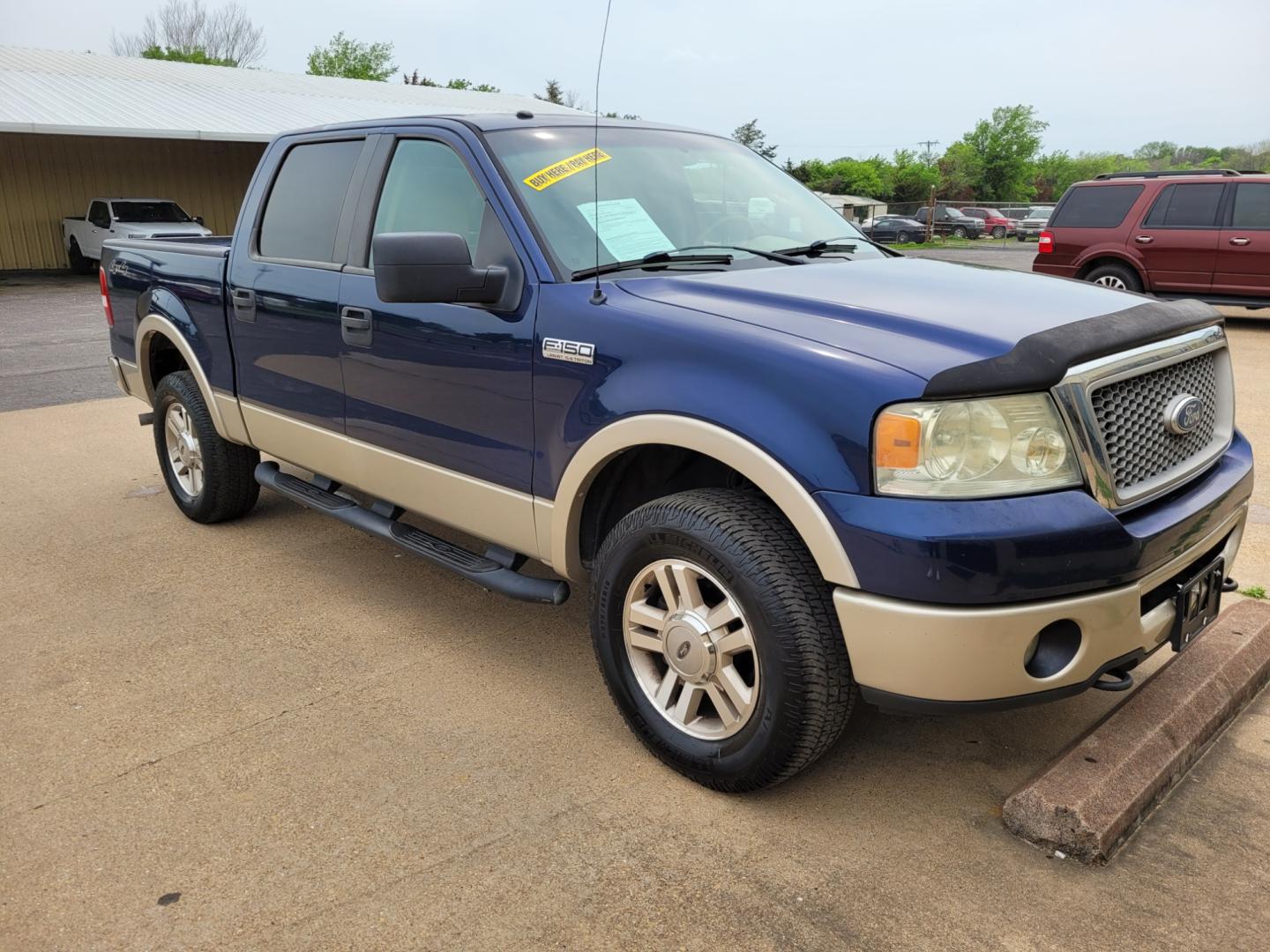 2008 BLUE FORD F-150 XLT SuperCrew Short Box 4WD (1FTPW14V48F) with an 5.4L V8 SOHC 24V FFV engine, 4-SPEED AUTOMATIC transmission, located at 533 S Seven Points BLVD, Seven Points, TX, 75143, (430) 255-4030, 32.313999, -96.209351 - Photo#1